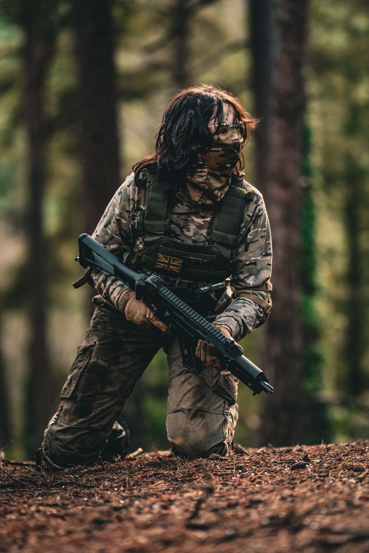 Rozgrywka airsoft w lesie