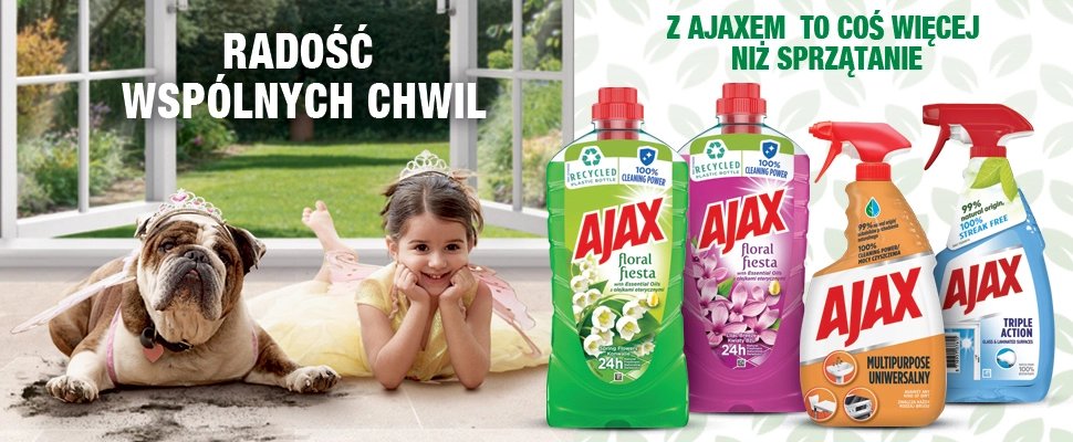 Środki czystości Ajax w drogerii CLINEO